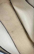 Load image into Gallery viewer, Authentic Tory Burch Womens Thea White Pebbled Leather Crossbody Bag Stained