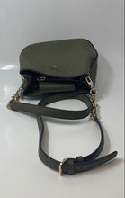 Load image into Gallery viewer, Guess Womens Green Inner Pocket Bottom Studs Adjustable Strap Crossbody Handbag
