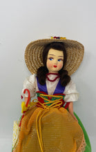Load image into Gallery viewer, Collectable Unbranded Green Dress Brown Hair Firenze Souvenir D'Italy Doll