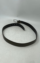 Load image into Gallery viewer, Bovino Mens Brown Animal Print Leather Rectangle Pink Buckle Dress Belt Size 110