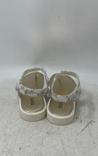 Load image into Gallery viewer, Michael Kors Girls White Gray Signature Print Flat Thong Sandals Size 3