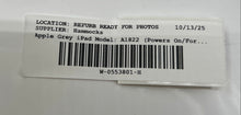 Load image into Gallery viewer, Apple iPad 9.7 Model A1822 Gray Touch Screen Tablet Powers On For Parts