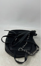 Load image into Gallery viewer, Steve Madden Womens Black Rhinestone Faux Leather Chain Strap Zipper Backpack