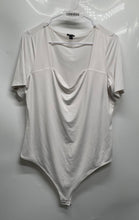 Load image into Gallery viewer, Express Womens White Short Sleeve Sweetheart Neck One-Piece Bodysuit Size XL