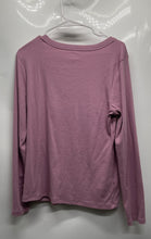 Load image into Gallery viewer, Old Navy Womens Snug Purple Scoop Neck Long Sleeve Pullover T-Shirt Size XL
