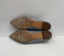 Load image into Gallery viewer, Authentic Tory Burch Womens Fairford Blue Leather Ballet Flats Size 7.5M Stained