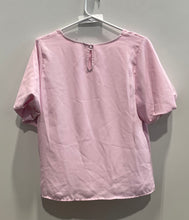 Load image into Gallery viewer, Vince Camuto Womens Rose Round Neck Short Sleeve Blouse Top Size Medium