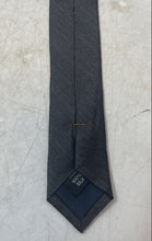 Load image into Gallery viewer, Joseph Abboud Mens Gray Silk Keeper Loop Adjustable Pointed Tie With Tags