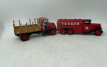 Load image into Gallery viewer, Lot Of 2 Pcs Ertl Texaco Collectors Series Diecast Fuel Tanker & Truck Toys
