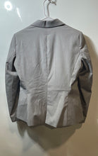 Load image into Gallery viewer, Zara Basic Womens Gray Notch Lapel Flap Pocket Long Sleeve One-Button Blazer 10
