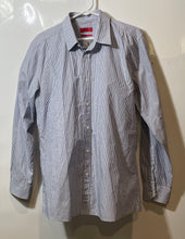 Load image into Gallery viewer, Hugo Boss Mens Multicolor Printed Long Sleeve Collared Dress Shirt Size 16