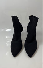 Load image into Gallery viewer, Jorge Bischoff Womens Black Pointed Toe Stiletto Heel Ankle Bootie Size 38