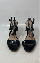 Load image into Gallery viewer, Karl Lagerfeld Womens Cieone Black Patent Leather Slingback Sandals Size 8