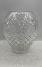 Load image into Gallery viewer, Clear Cut Pattern Glass Home Decorative Round Flower Vase Collectible