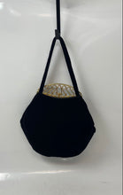 Load image into Gallery viewer, Milgrim Womens Black Inner Pocket Double Handle Evening Handbags