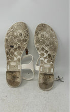 Load image into Gallery viewer, Coach Womens Piccadilly A6307 White Open Toe Flat Thong Sandals Size 9B