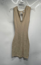 Load image into Gallery viewer, Guess Womens Beige Sleeveless Cutout Back Pullover Bodycon Dress Size XS