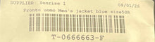 Load image into Gallery viewer, Pronto Uomo Mens Blue Long Sleeve Notch Lapel Two-Button Blazer Size 50R