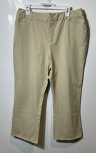 Load image into Gallery viewer, St. John's Bay Petite Womens Beige Flat Front Regular Fit Trouser Pants Size 16P