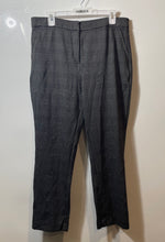 Load image into Gallery viewer, Banana Republic Womens Black Plaid Slash Pockets Flat Front Ankle Pants Size 12
