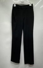 Load image into Gallery viewer, Vertigo Paris Womens Black Flat Front Regular Fit Straight Leg Dress Pants Sz 6