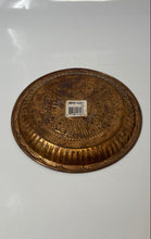 Load image into Gallery viewer, Engraved Religious Symbols Handmade Copper Temple Decorative Plate