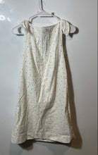 Load image into Gallery viewer, Loft Womens White Polka Dot Linen Cotton Tie Boat Neck Mini Dress Size XS