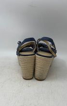 Load image into Gallery viewer, Michael Kors Womens Beige Denim Open Toe Wedge Platform Sandals Size 10M