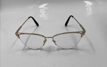 Load image into Gallery viewer, Authentic Versace Women's Gold-Tone Black Glasses With Case