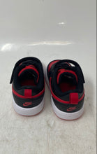 Load image into Gallery viewer, Nike Baby Court Borough Low 2 BQ5453-007 Red Black Low Top Sneaker Shoes Size 5C