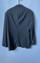 Load image into Gallery viewer, Hugo Boss Reda Mens Gray Super 110 Long Sleeve Two-Button Blazer Size 40R