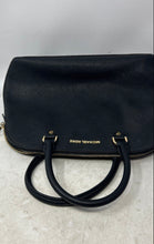 Load image into Gallery viewer, Michael Kors Womens Cindy Black Leather Double Handle Zipper Satchel Handbag