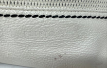 Load image into Gallery viewer, Authentic Plinio Visona Womens Cream Shoulder Tote Handbag Stained Damaged