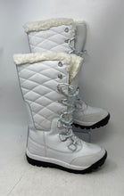 Load image into Gallery viewer, Bearpaw Womens Isabella White Quilted Waterproof Lace-Up Winter Boots Size 7