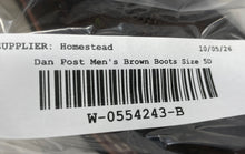 Load image into Gallery viewer, Dan Post Kids Lil’ Dillon DPC3945 Brown Leather Cowboy Western Boots Size 5D