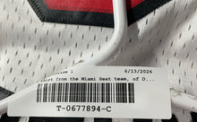 Load image into Gallery viewer, Adidas Mens White Red NBA Miami Heat Dwyane Wade #3 Basketball Jersey Size M