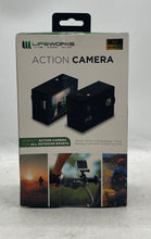 Load image into Gallery viewer, LifeWorks HD Camcorder Black Waterproof IPX7 7PC Action Camera Factory Sealed