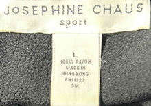 Load image into Gallery viewer, Josephine Chaus Womens Black Sleeveless Scoop Neck Sports Tank Top Size Large