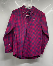 Load image into Gallery viewer, Vineyard Vine Boys Red Blue Long Sleeve Button-Up Shirt Size Small