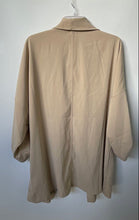 Load image into Gallery viewer, Max Studio Womens Light Khaki Roll Tab Sleeve Open Front Jacket Size 2X With Tag