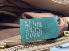 Load image into Gallery viewer, Authentic Lauren Ralph Lauren Womens Newbury Brown Leather Satchel Bag Damaged