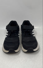 Load image into Gallery viewer, Adidas Kids Duramo 10 GZ0652 Black White Hook & Loop Sneaker Shoes Size 9K