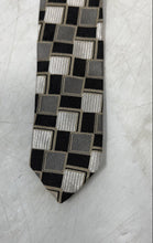 Load image into Gallery viewer, Hugo Boss Mens Brown Gray Printed Adjustable Pointed Tie
