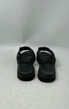 Load image into Gallery viewer, Coach Womens Georgie Black Leather Slide Sandals Size 8 Peeling Material