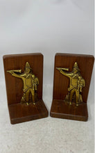 Load image into Gallery viewer, Vintage Firefighter Figure Carved In Gold Tone(2Pcs)