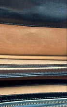 Load image into Gallery viewer, Cuero Vaca Womens Black Inner Pockets Chain Strap Shoulder Purse