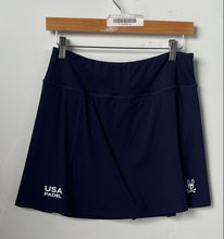 Load image into Gallery viewer, Psycho Bunny Womens Navy Blue Elastic Waist Athletic Skort Size Large