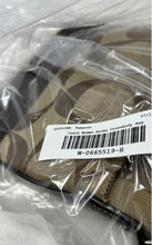 Load image into Gallery viewer, Coach Womens Beige Brown Signature Print Adjustable Strap Zip Top Crossbody Bag
