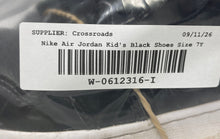 Load image into Gallery viewer, Nike Kids Air Jordan 1 Mid SE DV1337-004 Black Lace-Up Sneaker Shoes Size 7Y