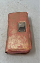 Load image into Gallery viewer, Bijoux Terner Womens Pink Gold Faux Leather Continental Zip-Around Wallet W/ Tag